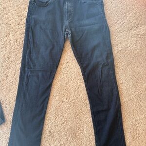 PAIGE Men's Dark Blue Straight Jeans